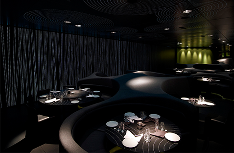 LED lighting is applied in the five-star hotel